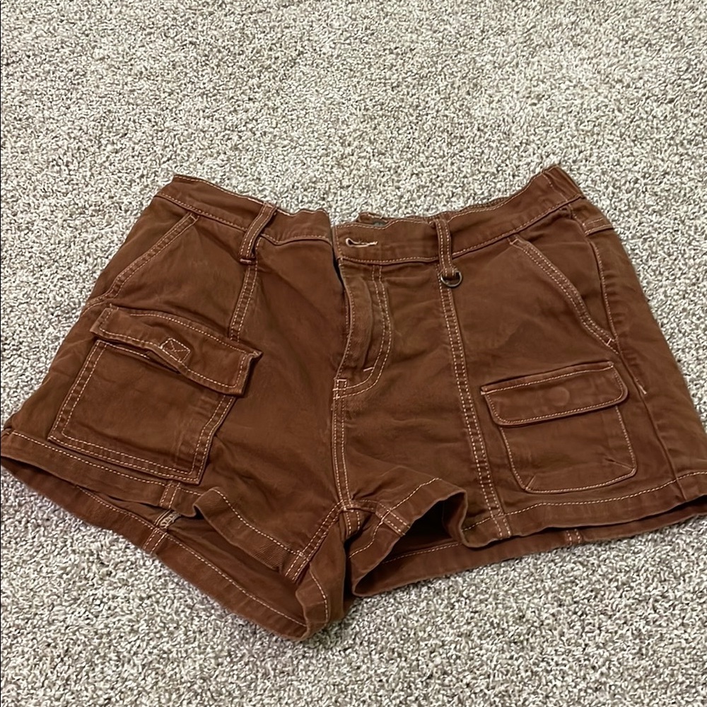 Wild Fable Brown Cargo Shorts Relaxed Fit